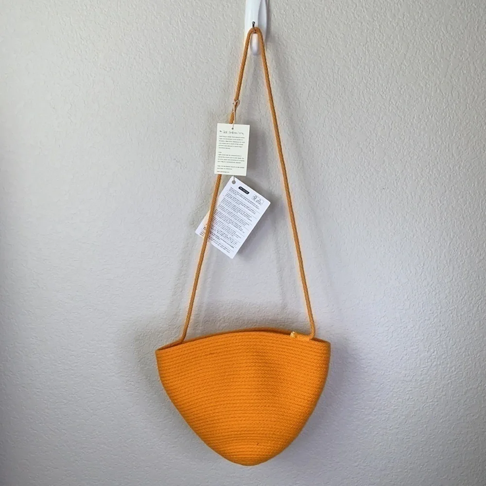 Catzorange Orange Tangerine Rope Cotton Bag